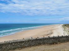 Banc et récifs de Surtainville – vue depuis le sémaphore de Carteret (Crédit photos : Karine Dedieu – OFB)